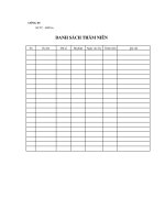 Danh sách thâm niên