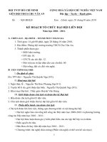 KẾ HOẠCH ĐẠI HỘI LIÊN ĐỘI