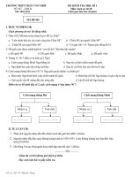 Đề thi HKI môn lịch sử