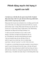 Phình động mạch chủ bụng ở người cao tuổi