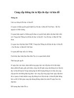 Cung cấp thông tin tư liệu đo đạc và bản đồ