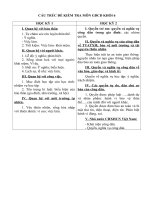 CẤU TRÚC ĐỀ KT  GDCD