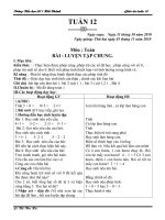 Tuần 12(2 Buổi) Thu Hà