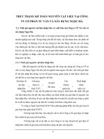 THỰC TRẠNG KẾ TOÁN NGUYÊN VẬT LIỆU TẠI CÔNG TY CỔ PHẦN TƯ VẤN VÀ XÂY DỰNG NGỌC HÀ