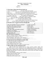 Đề KT học kỳ I (anh 6)