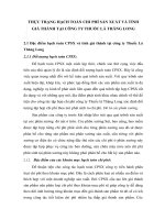 THỰC TRẠNG HẠCH TOÁN CHI PHÍ SẢN XUẤT VÀ TÍNH GIÁ THÀNH TẠI CÔNG TY THUỐC LÁ THĂNG LONG