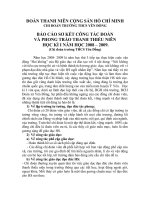 Báo cáo sơ kết công tác Đoàn