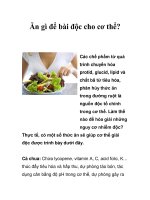 Ăn gì để bài độc cho cơ thể?