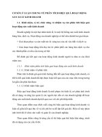 CƠ SỞ LÝ LUẬN CHUNG VỀ PHÂN TÍCH HIỆU QUẢ HOẠT ĐỘNG SẢN XUẤT KINH DOANH