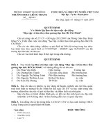 Quyết định thành lập BCD Hoc tập Hồ Chí Minh