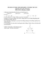 Đề khảo sát học sinh giỏi lớp 2.tháng 11