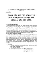 hoat dong ngoai gio len lop thang 9 cua lop 10