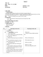 GIÁO ÁN -  LỚP 2 - TUẦN 17 - CKTKN ( 3 CỘT )