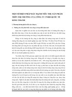 MỘT SỐ BIỆN PHÁP ĐẨY MẠNH TIÊU THỤ SẢN PHẨM TRÊN THỊ TRƯỜNG CỦA CÔNG TY TNHH QUỐC TẾ SONG THANH