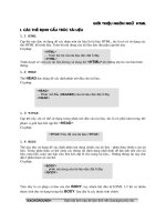Giới thiệu ngôn ngữ  Html