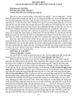 PHAT BIỂU NHÂN NGÀY NHA GIÁO VIÊT NAM