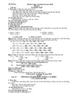 Toán 4 - Tuần 8