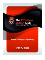Powerfull speaking english PHƯƠNG PHÁP NÓI TIẾNG ANH TỰ ĐỘNG 