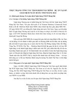 THỰC TRẠNG CÔNG TÁC THẨM ĐỊNH TÀI CHÍNH    DỰ ÁN TẠI SỞ GIAO DỊCH NGÂN HÀNG TMCP HÀNG HẢI