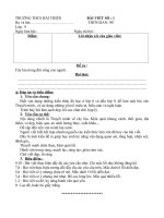 Bài viết số 1-Ngữ văn 9