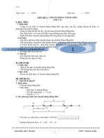 chuyển động thẳng đều - Phụ đạo cb 10