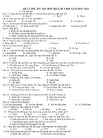 ĐỀ CƯƠNG ĐỊA 6 HKI