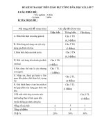 Đề thi HKI 7 có ma trận (hay)