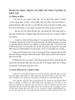 ĐÁNH GIÁ THỰC TRẠNG TỔ CHỨC KẾ TOÁN TẠI ĐƠN VỊ KIẾN TẬP