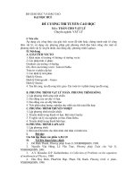 Đề cương thi tuyển cao học - Môn: Toán cho vật lý