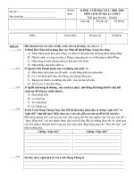 Đề KT KSĐ lớp 5 HK1