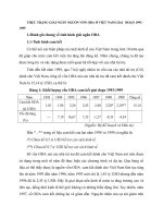 THỰC TRẠNG GIẢI NGÂN NGUỒN VỐN ODA Ở VIỆT NAM GIAI   ĐOẠN 1993-1999