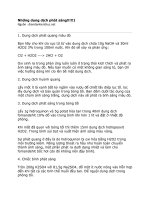 Những dung dịch phát sáng