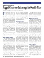 Article - FTTH - Rugged Connectors for Outside plant