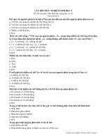 de trac nghiem sinh 9