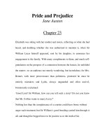 LUYỆN ĐỌC TIẾNG ANH QUA TÁC PHẨM VĂN HỌC-Pride and Prejudice -Jane Austen -Chapter 23