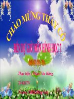 Tiết 28: Trường hợp bằng nhau thứ 3 của tam giác