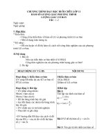 Giáo án dạy chiều