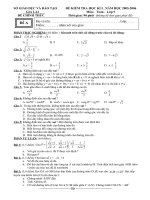 đề thi HKI sở GD gia lai