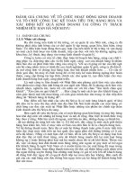 ĐÁNH GIÁ CHUNG VỀ TỔ CHỨC HOẠT ĐỘNG KINH DOANH VÀ TỔ CHỨC CÔNG TÁC KẾ TOÁN TIÊU THỤ HÀNG HOÁ VÀ XÁC ĐỊNH KẾT QUẢ KINH DOANH TAI CÔNG TY TRÁCH NHIỆM HỮU HẠN HÀ NỘI SEIYU