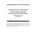 Interoperability and Architecture