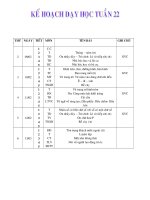 giáo án 3 tuần 22