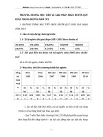 PHƯƠNG HƯỚNG MỤC TIÊU VÀ GIẢI PHÁP XĐGN HUYỆN QUỲ CHÂU TRONG NHỮNG NĂM TỚI