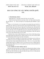 Báo cáo xây dựng trường chuẩn quốc gia