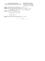 KT tập trung 12: Đề & đáp án Toán (GT)