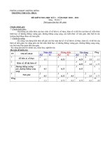 DE THI HKI- Toán 7 ( 2010-2011)