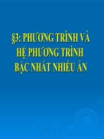 phương trình bậc nhất hai ẩn và hệ hai phương trình nhiều ẩn