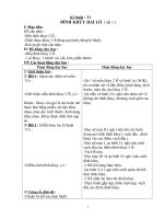 Giáo án Kỉ thuật lớp 5