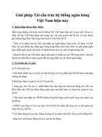 Giải pháp tái cấu trúc hệ thống ngân hàng việt nam hiện nay 