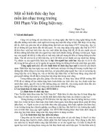 Một số hình thức dạy học môn âm nhạc trong trường Đại học