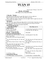 GIÁO ÁN 3 TUẦN 15(2BUỔI) CKT